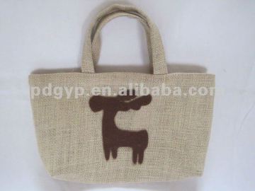 cheap jute bag lady shopping handbag jute bag