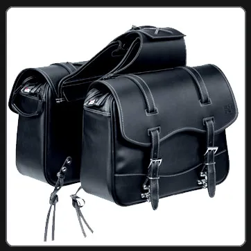 Motorcycle Leather Saddle&Tool Bags
