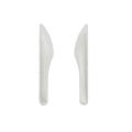 White 16cm biodegradable bagasse cutlery sugarcane knife / fork / spoon
