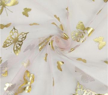Tissu de tulle en feuille de design animal mignon pour la décoration
