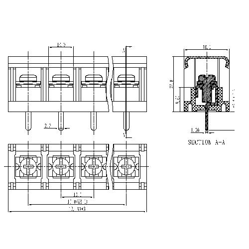 AT878-13.0XXX-C Barrier Terminal Block Pitch13.0mm 