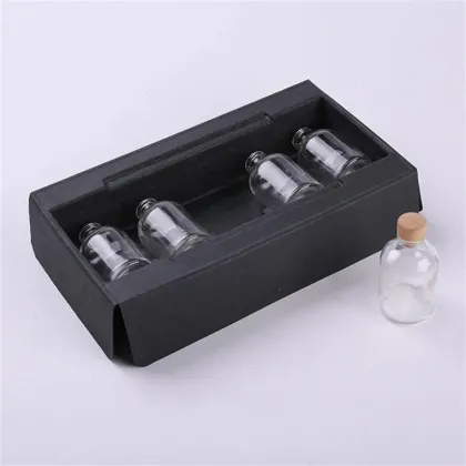 Paper perfume bottle tube pump cosmetics packaging tray