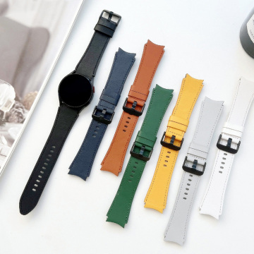 Кожаная лента для Samsung Galaxy Watch 4 Классические 46 мм/40 -мм ремешок для умных часов