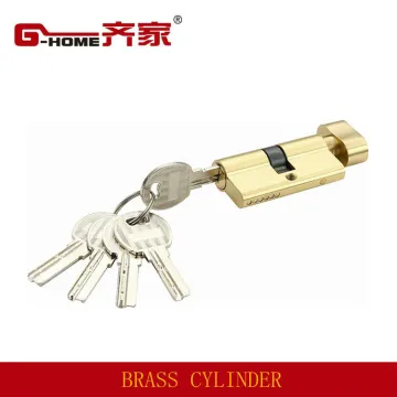 cylinder lock parts mortise lock brass cylinder with 5 keys