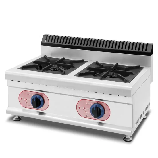 Commercial 2 Burner Table Top Gas Stove for Kitchen Equipment