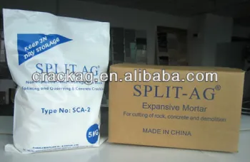 Split-ag non explosive demolition agent