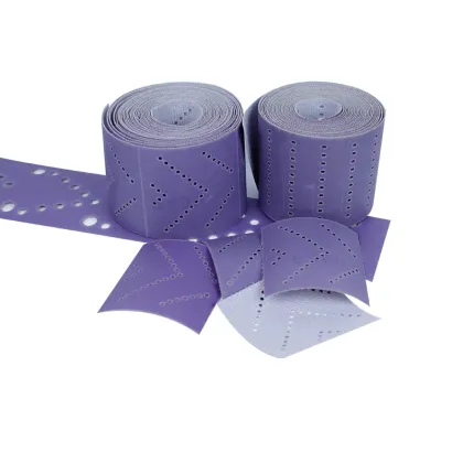 70mm Purple Sandpaper Sand Disc Abrasive 12m