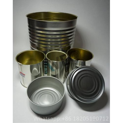 Empty Food Tin Cans Various Volume Round Tin Cans for canned food Manufactory