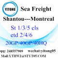 Air Freight From Shantou to Montreal