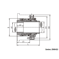 Sceau de suspension de refroidissement interne