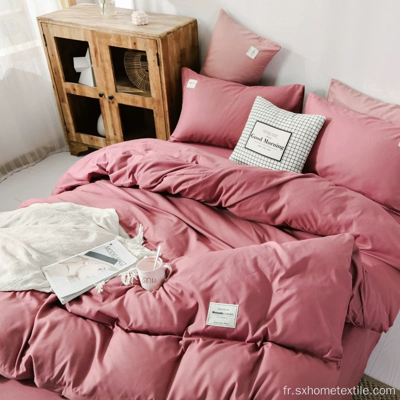 housse de couette couleur unie