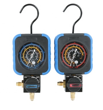 CT-466 Single Manifold Gauge Set HVAC refrigeration system auto air conditioner AC Charging R134A R22 R12 R502 R410A R404 VALUE