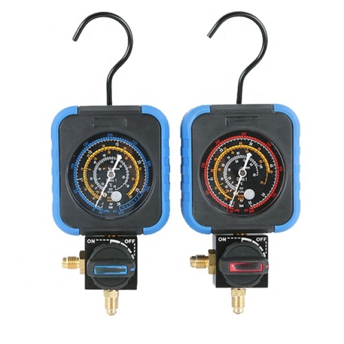 CT-466 Single Manifold Gauge Set HVAC SYSTEM SISTEM AUTO AIR CONDITIONER AC CHARGING R134A R22 R12 R502 R410A R404 Nilai