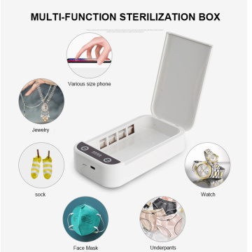 ဆဲလ်ဖုန်းသန့်ရှင်းရေး Uvc Led Sterilizer Box