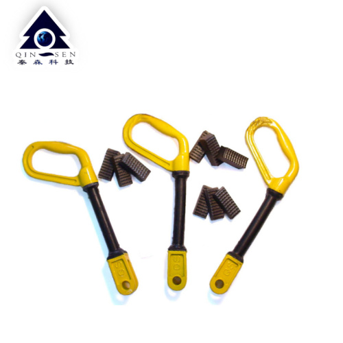 Safety flex handle for drill pipe slips