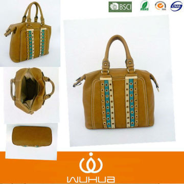 2014 Latest New Fashion Satchel Bags with Eyelets/Woman Bags