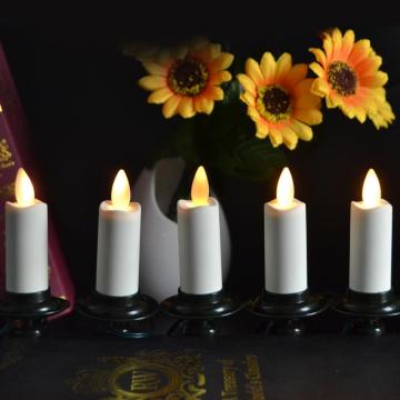 Velas de janela sem chama com led elétrico de árvore de natal