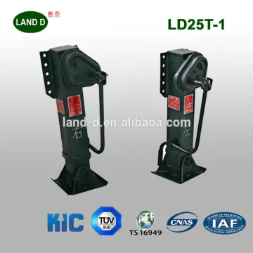 Drop Leg Heavy Duty Support 19 Inches Weld Gearbox Outboard Two Handles Semi Trailer Landing Gear 25T Truck Jack