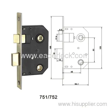 751 Wood Door Lock Body 