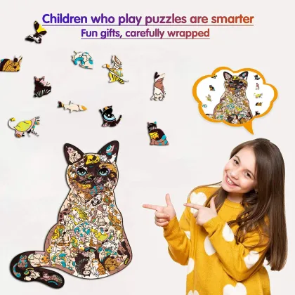 Custom Kids Wooden 3D Puzzle Jigsaw Toys