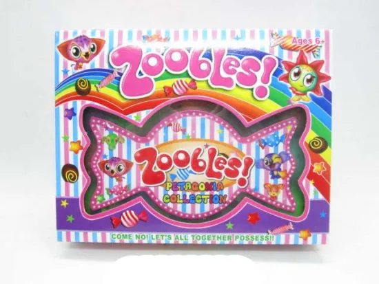 9PCS 3.2CM ZOOBLES WITH 9PCS CARDS