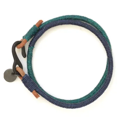 Handmade Colorful Brass Plated S Hook Leather Bracelet