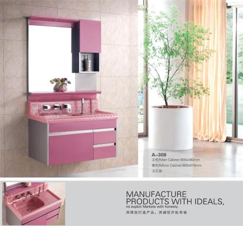 Wall Hung Vanity Cabinet Bathroom Furniture Stainless Steel Cabinet