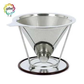 Customized Double Layer Stainless Steel Coffee Funnel - Hot Selling Hand Brewed Coffee Filter