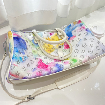 Large Capacity Colorful Tie-dye Travel Duffle Bag