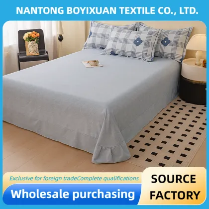 cotton Morning Blossoms In The Evening Bed sheet