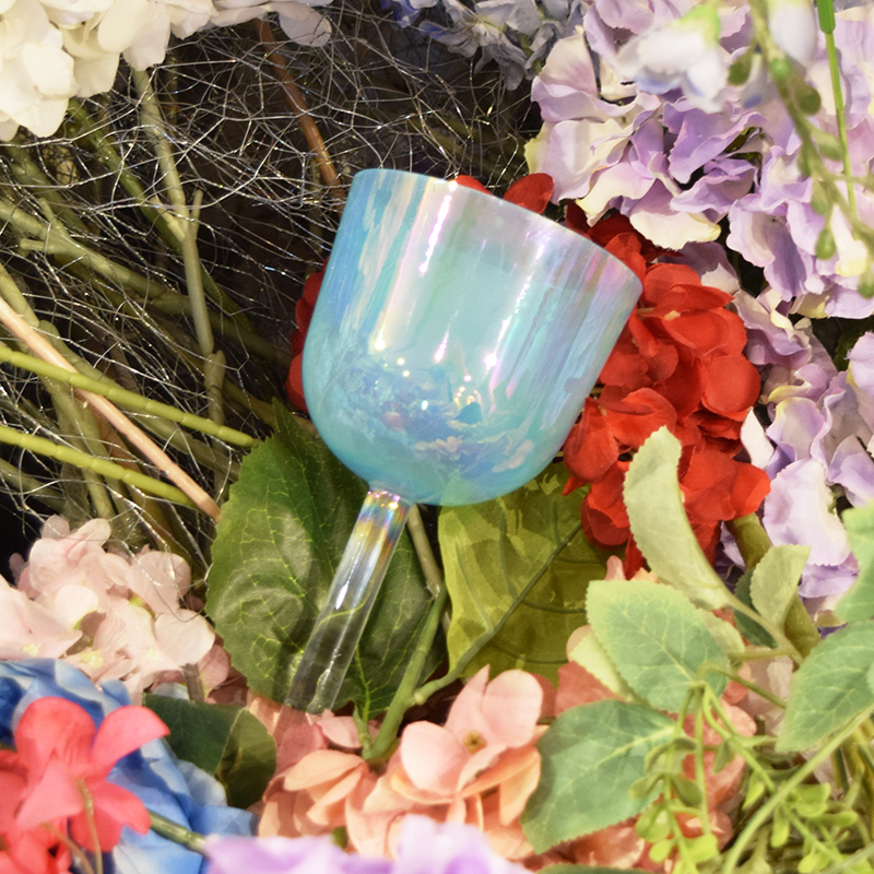 blue 741Hz hand-held crystal bowl