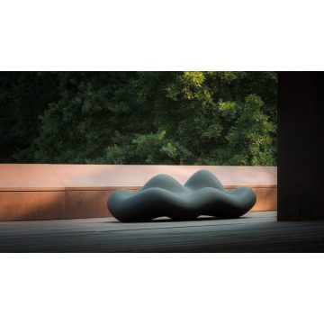 Anpassbarer schwarz geformter Outdoor -Stuhl