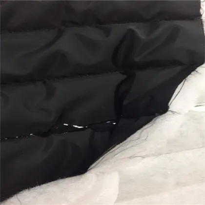 Waterproof Nylon Fabric Quilted Coat with Soft Cotton Waterproof Shell