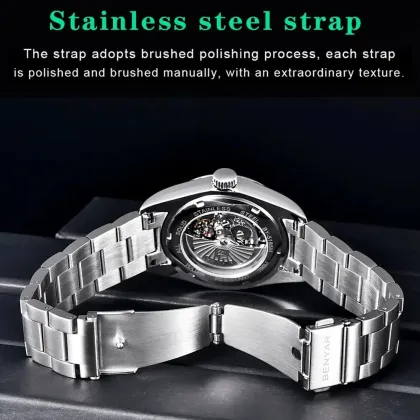 Benyar 5185 Transparent Automatic Mechanical Watch