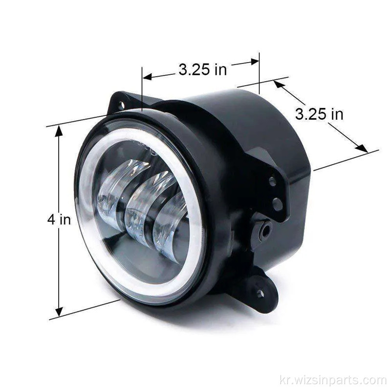 지프 랭글러를위한 RGB 후광 안개등
