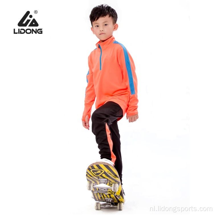 Mode -pullover hardloop slijtage jongens sportkleding kinderen uniform