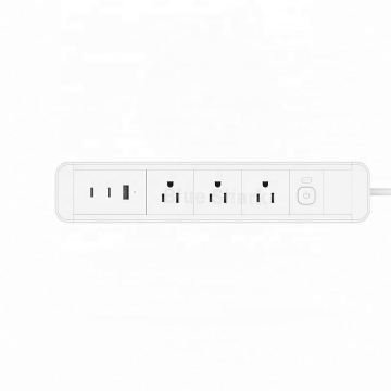 65W USB Quick Charge Desktop Outlet with Aluminum Alloy Office Panel Switch