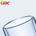 Lila 250ml/350ml koffie/thee helder glazen dubbelwandige kopjes