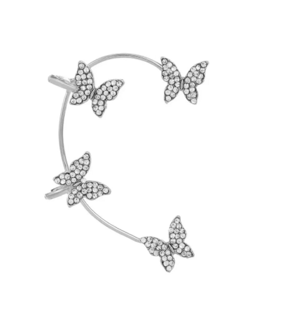 Schmetterlingsohrknochen -Clip weibliche Metallohrringe