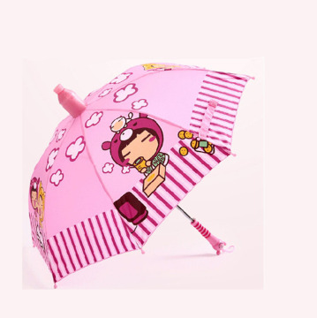 Wholesale Cheap Manual 19 Inch Safety Doll Handle Rain Umbrella with Plastic Cover