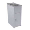 Freestanding Stainless Steel Laundry Cabinet with sink