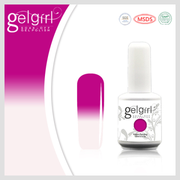 Factory color changing gel polish soak off temperature gel fingernail