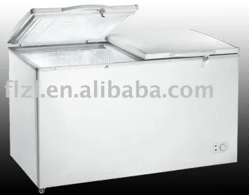 788L chest freezer large capacity freezer with 2 doors deep chest freezer