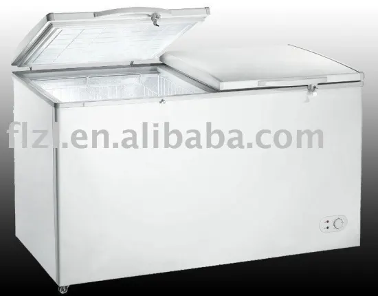 788L chest freezer large capacity freezer with 2 doors deep chest freezer
