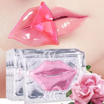 Wholesale Multicolor Crystal Sleeping Lip Mask Sheet Collagen Lip Mask 8g