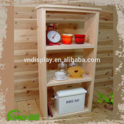 Cabinet Rack , Decorative Wood Shelf , Boutique Display Cabinet