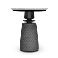 Mesa lateral de metal redondo