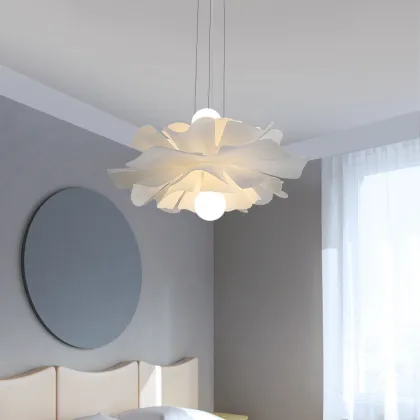 Flower Design Modern Chandeliers & Pendant Lights for Children's Bedroom and Wedding Decor with Plastic Shades