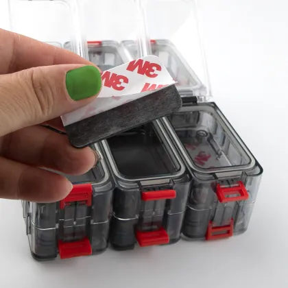  SUPERIORFISHING Luminous Fishing Hook Box with Bait Accessories - 12pcs