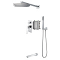 Black Shower Faucet With Rough In Valve